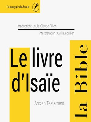 cover image of Le livre d'Isaïe